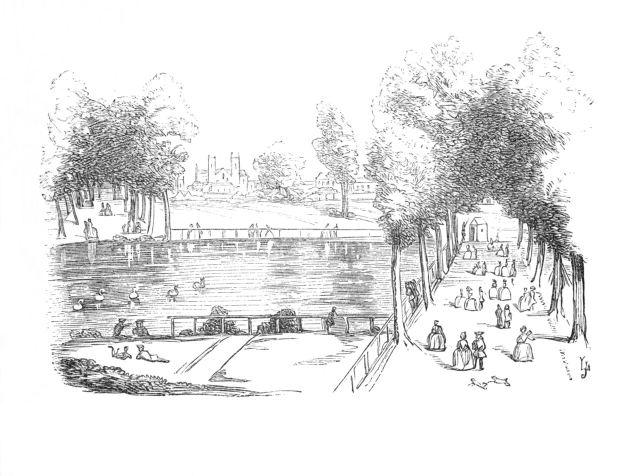 1740 में रोजर्स पॉन्ड, c1870 द्वारा अज्ञात