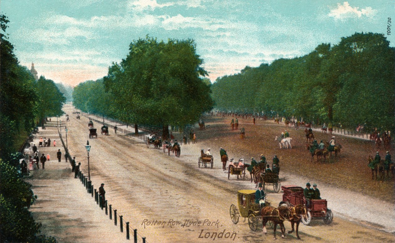 रोटेन रो, हाइड पार्क, लंदन, c1910 द्वारा अज्ञात
