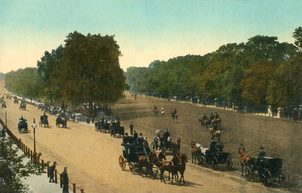 रोटेन रो, हाइड पार्क, लंदन, c1910। द्वारा अज्ञात
