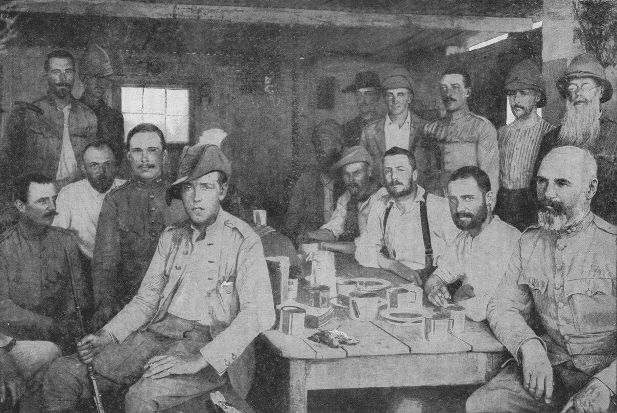 मोडर रिवर द्वारा इसे रफिंग: द ऑफिसर्स मेस ऑफ द 3 ग्रेनेडियर गार्ड्स, 1902 द्वारा अज्ञात