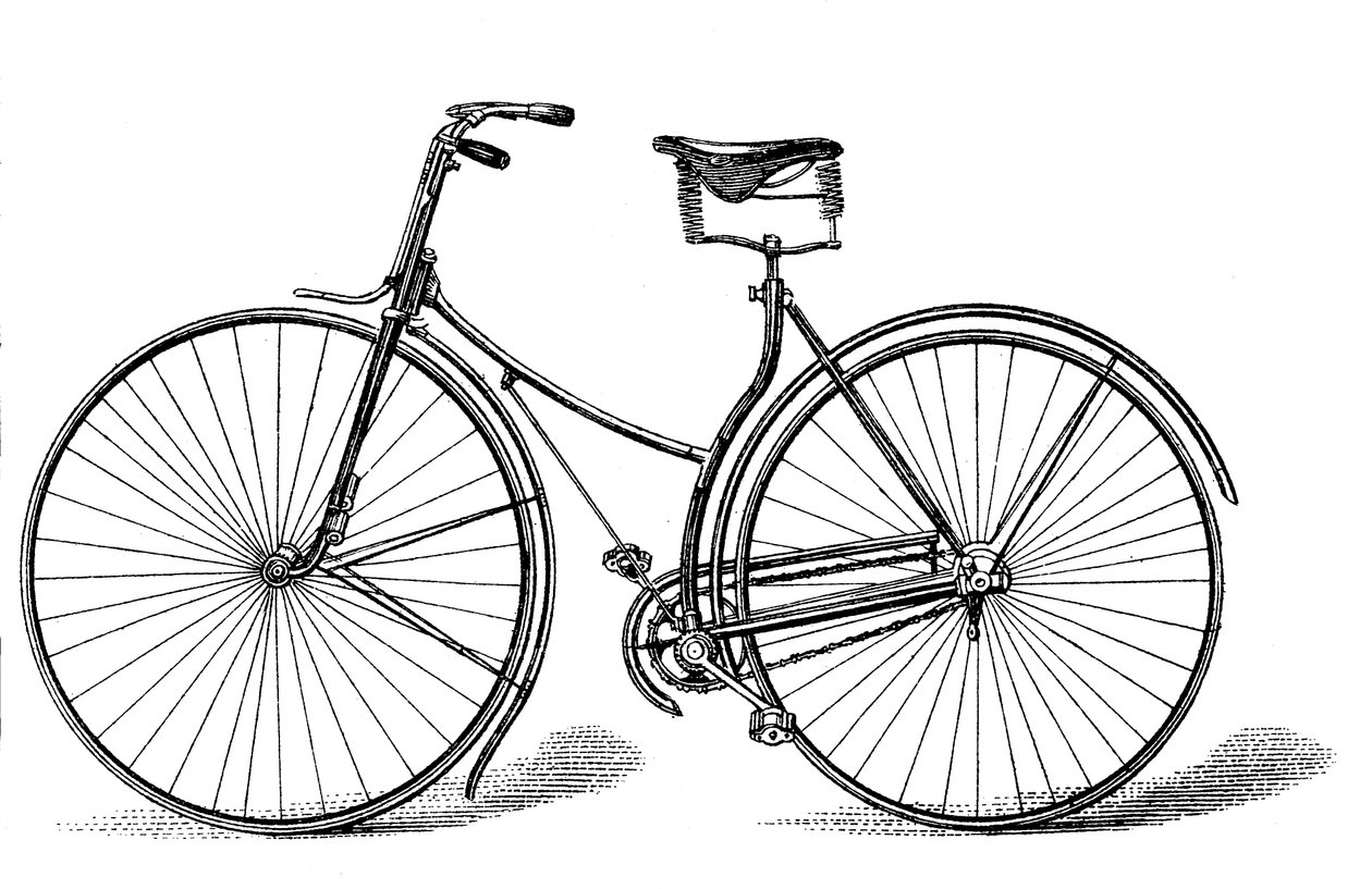 रोवर सेफ्टी साइकिल, c1885 द्वारा अज्ञात