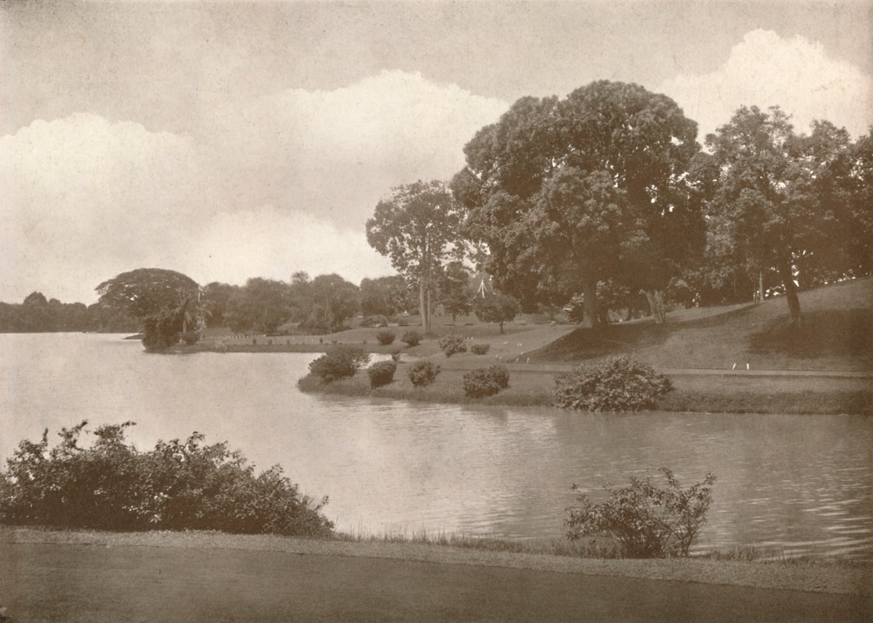 रॉयल लेक, रंगून, 1900। द्वारा अज्ञात