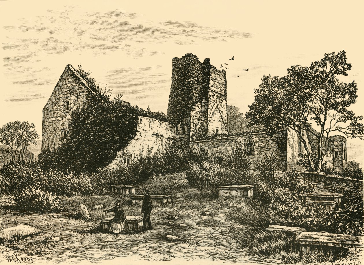 रथमुल्लेन के पास खंडहर, 1898। द्वारा अज्ञात
