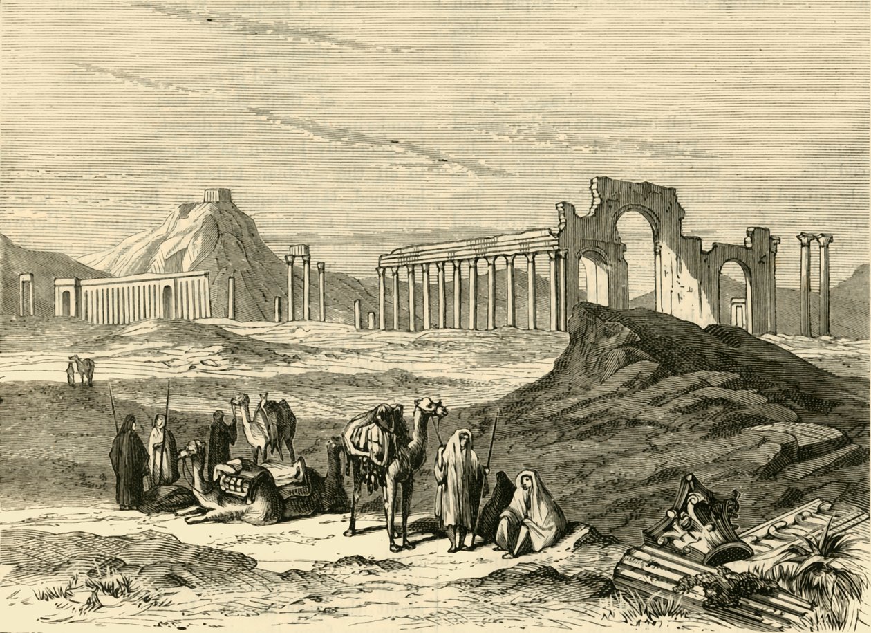 पलमायरा के खंडहर, 1890। द्वारा अज्ञात