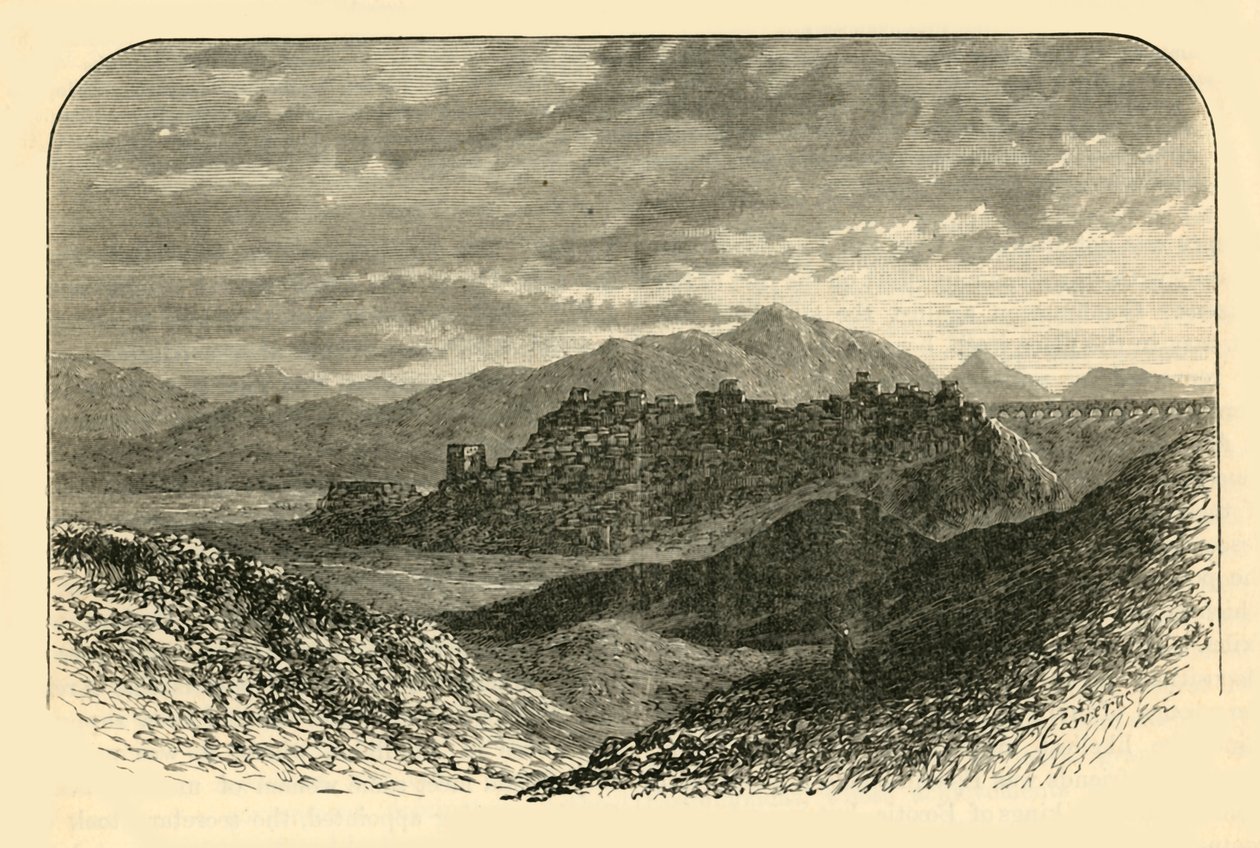 1890 के थेब्स के अवशेष। द्वारा अज्ञात