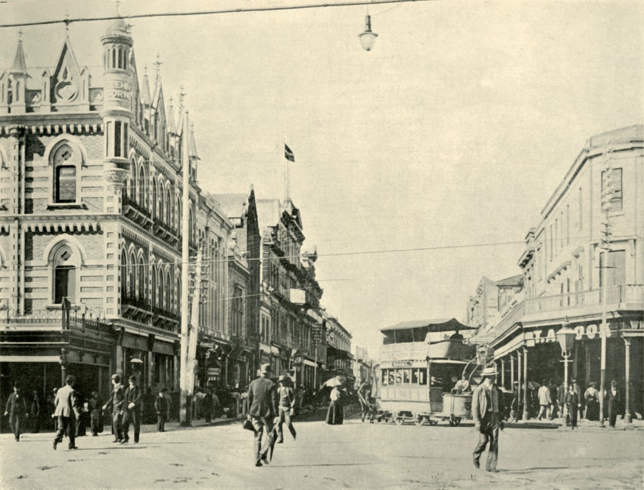 रंडले स्ट्रीट, एडिलेड, 1901। द्वारा अज्ञात