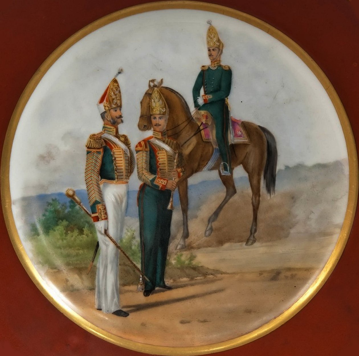 रूसी ग्रेनेडियर्स प्लेट, 1850 के दशक द्वारा अज्ञात