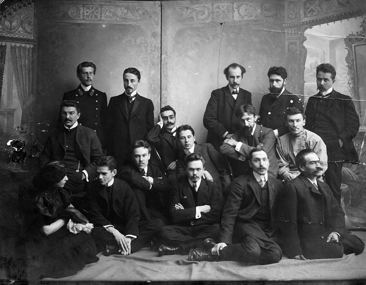 रूसी लेखक और कवि आंद्रेई बेली प्रतीक लेखक के साथ, 1907 द्वारा अज्ञात