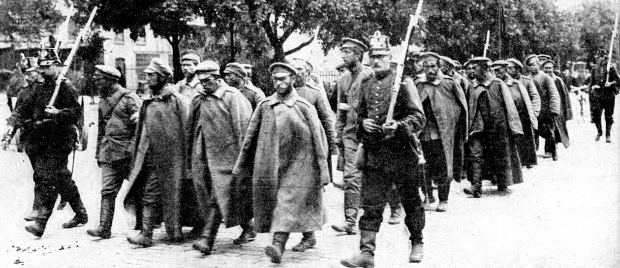 रूसी कैदी, पूर्वी प्रशिया, प्रथम विश्व युद्ध, 1914 द्वारा अज्ञात