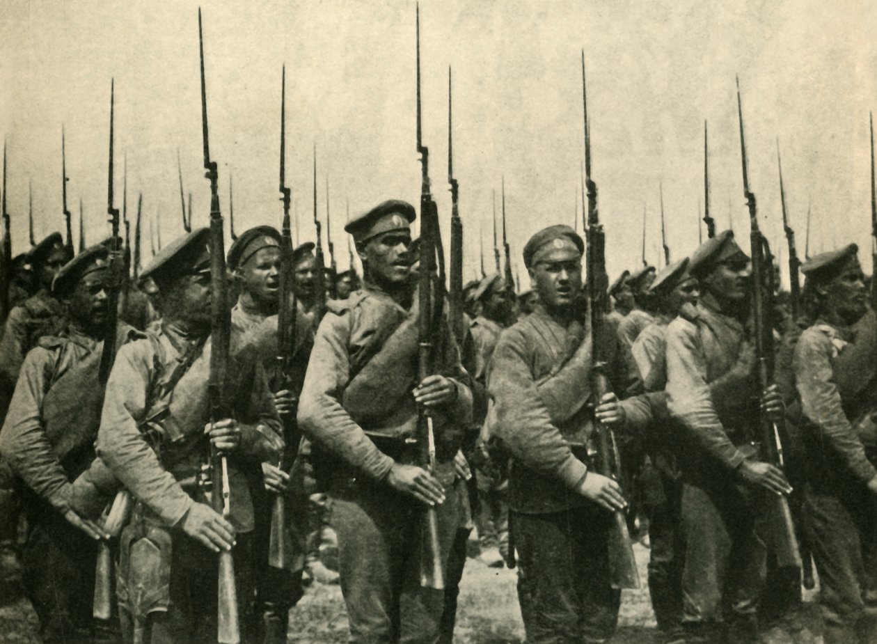 रूसी सैनिक, प्रथम विश्व युद्ध, 1914, c1920। द्वारा अज्ञात