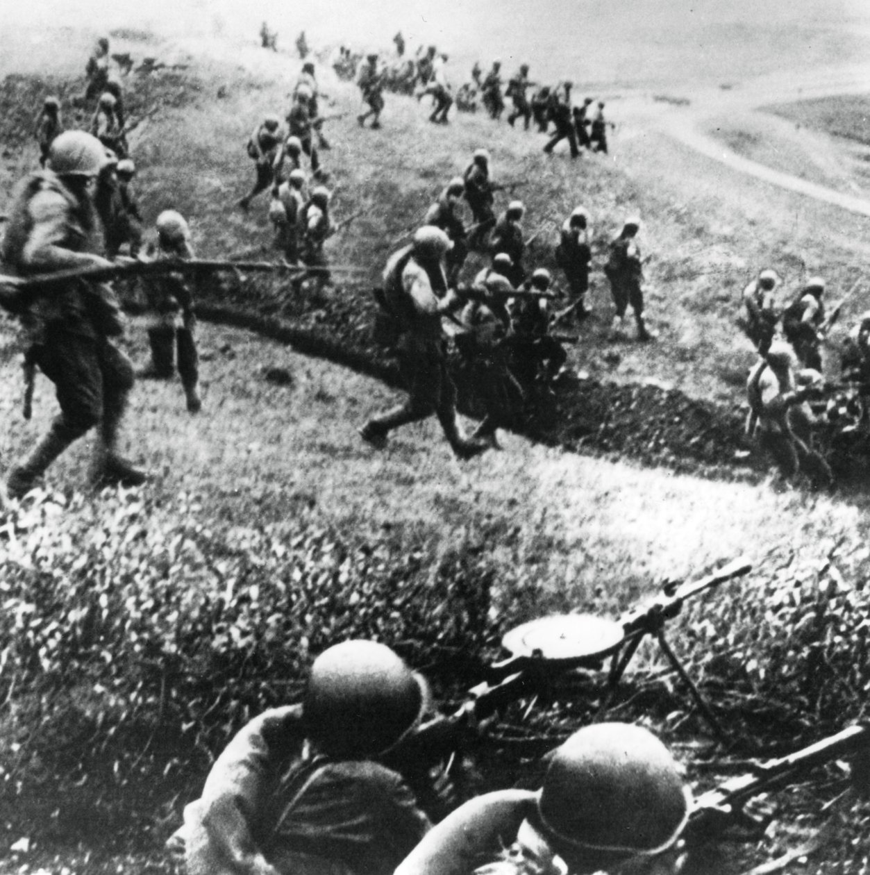 जवाबी हमले में रूसी सेना, मोजडोक क्षेत्र, उत्तरी काकेशस, सितंबर 1942 द्वारा अज्ञात