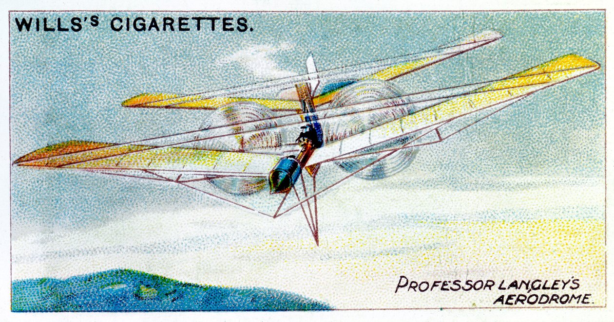 SP Langleys वाष्प-चालित मॉडल विमान Aerodrome, c1896 द्वारा अज्ञात