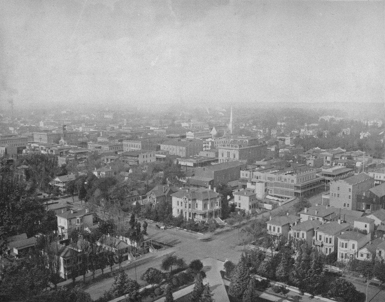 Sacramento, Cal, कैपिटल के गुंबद से, c1897। द्वारा अज्ञात