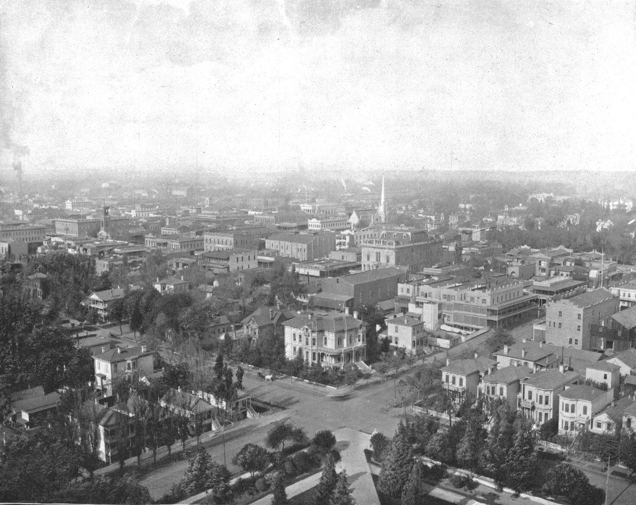 सैक्रामेंटो, कैलिफ़ोर्निया, डोम ऑफ़ द कैपिटल, यूएसए, c1900। द्वारा अज्ञात