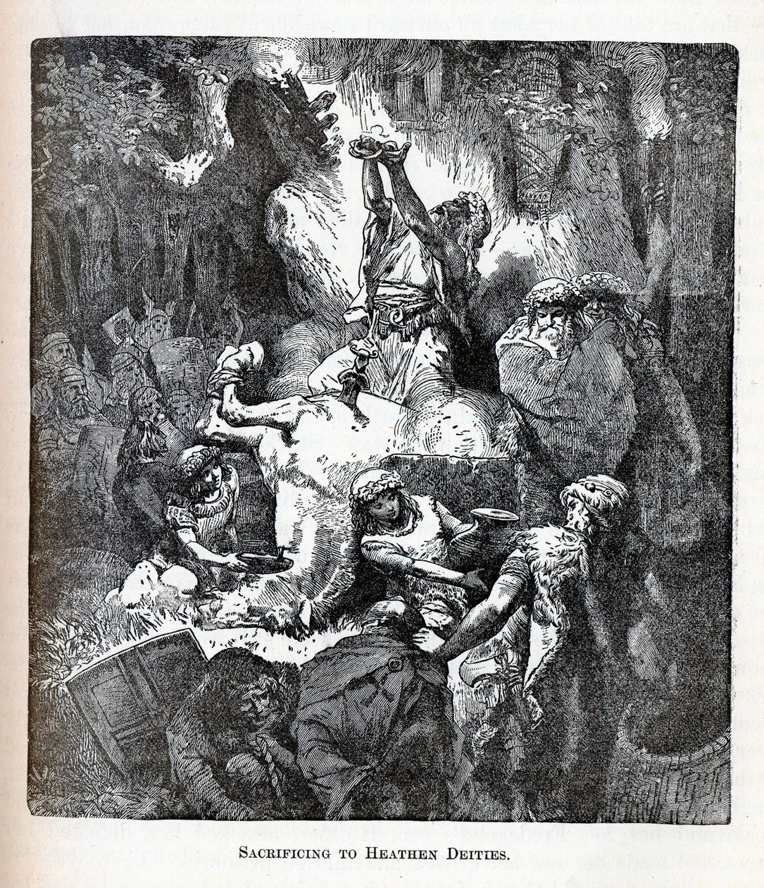 हीथेन देवताओं के लिए बलिदान, 1882 द्वारा अज्ञात