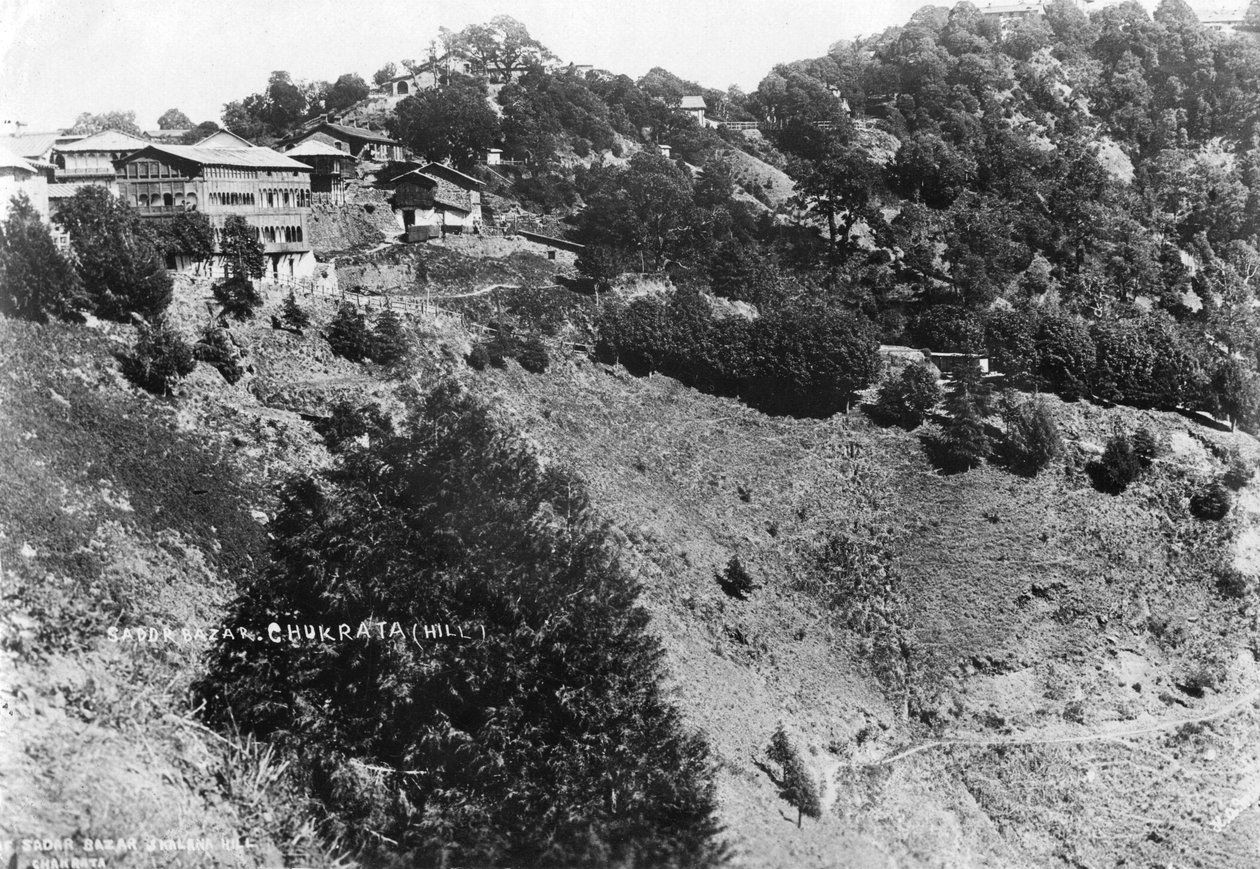 Sadar Bazar and Kalana Hill, Chakrata, 1917 द्वारा अज्ञात