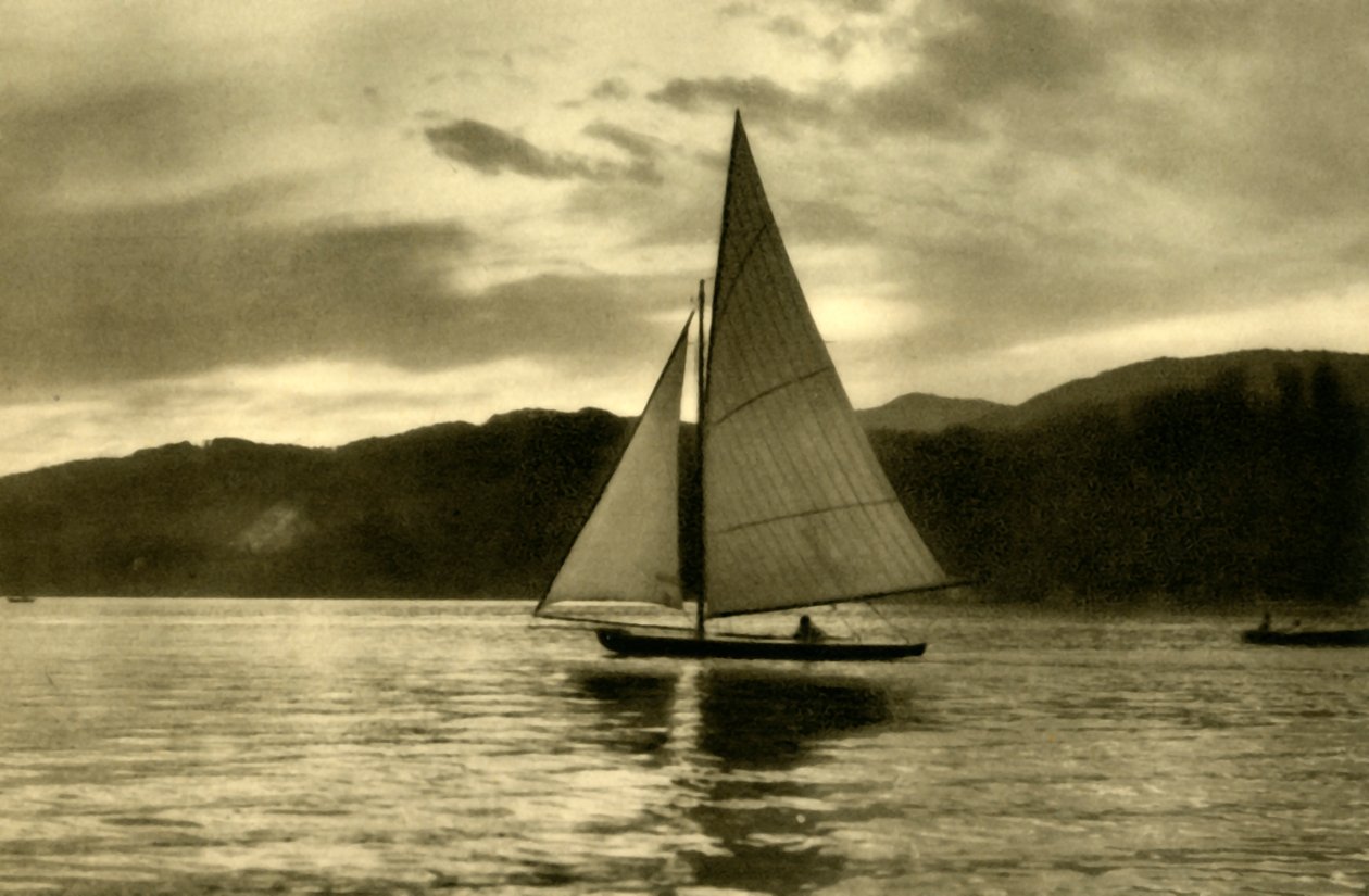 Wörthersee, Carinthia, ऑस्ट्रिया पर नौकायन, c1935। द्वारा अज्ञात