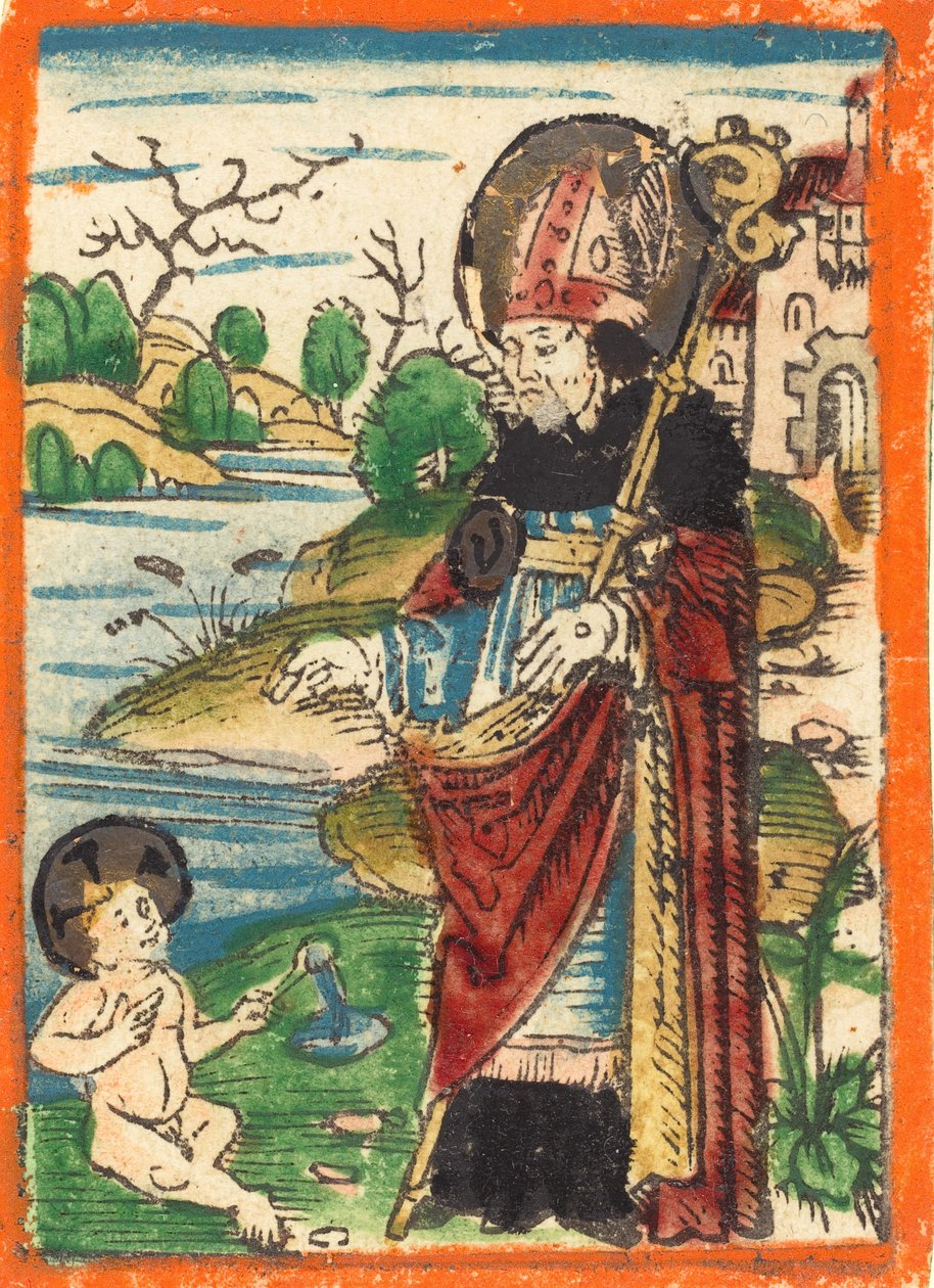 सेंट ऑगस्टीन, 14801490। द्वारा अज्ञात