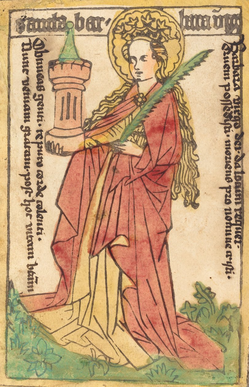 Saint Barbara, 14401460.  द्वारा अज्ञात