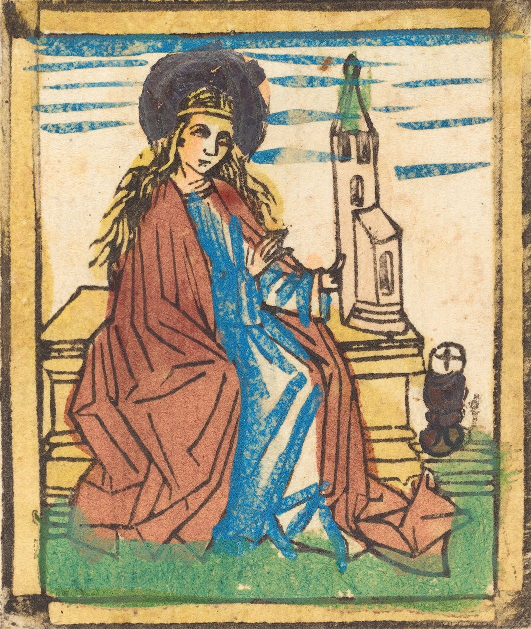 Saint Barbara, 14601470.  द्वारा अज्ञात