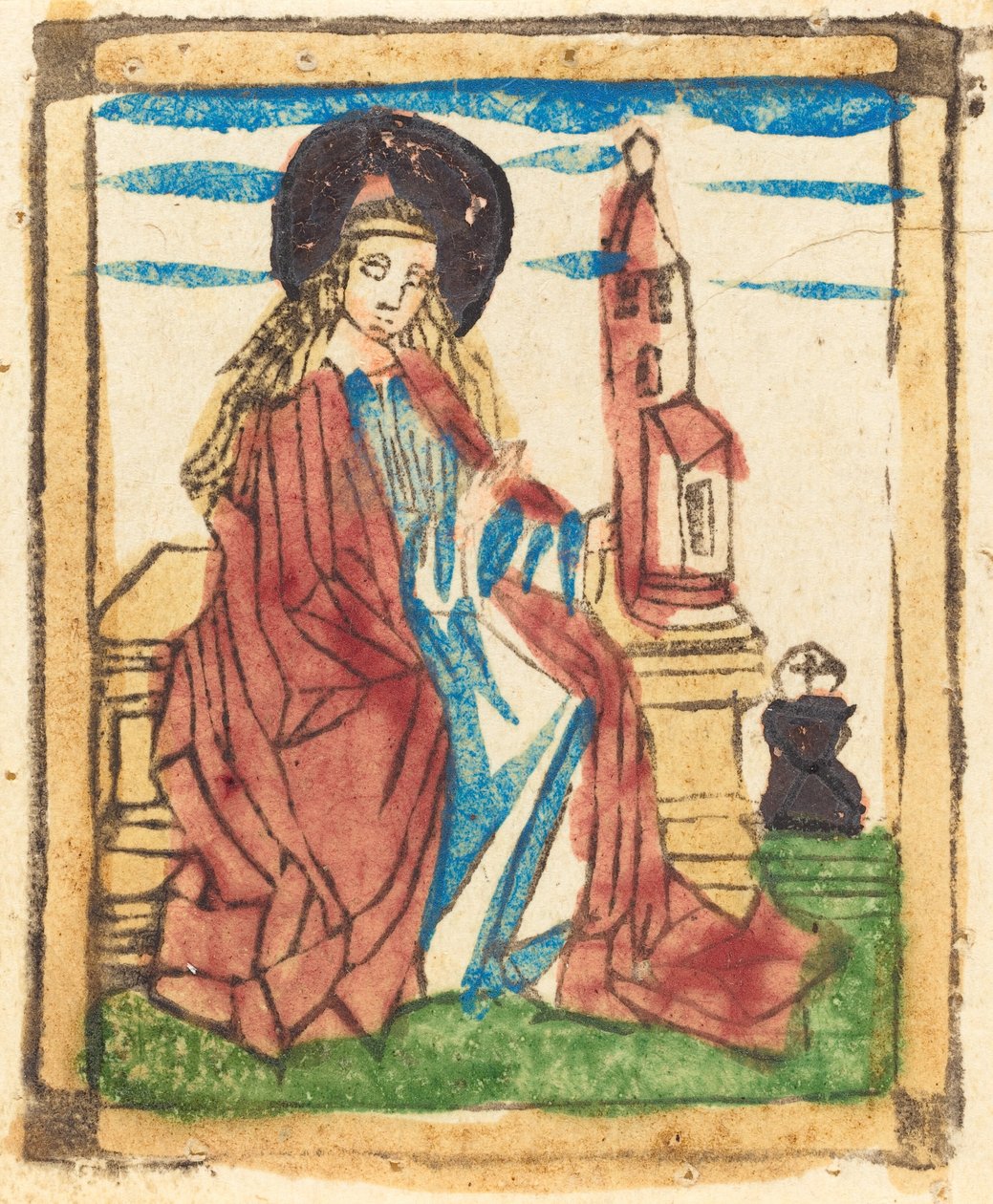 Saint Barbara, 14601470.  द्वारा अज्ञात