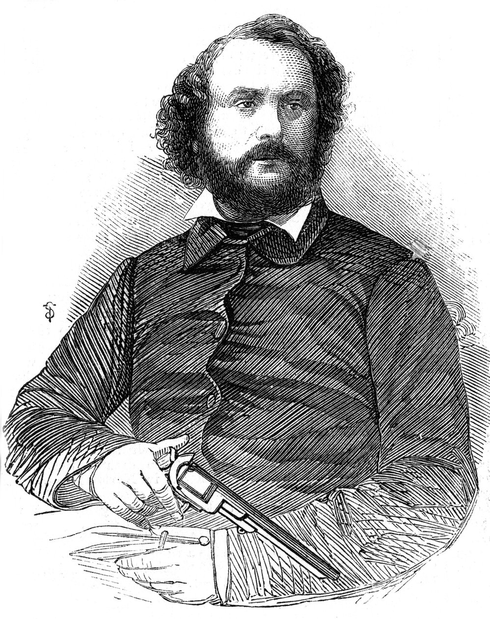 सैमुअल कोल्ट 1814-1862, कोल्ट रिवॉल्वर के आविष्कारक, 1856 द्वारा अज्ञात
