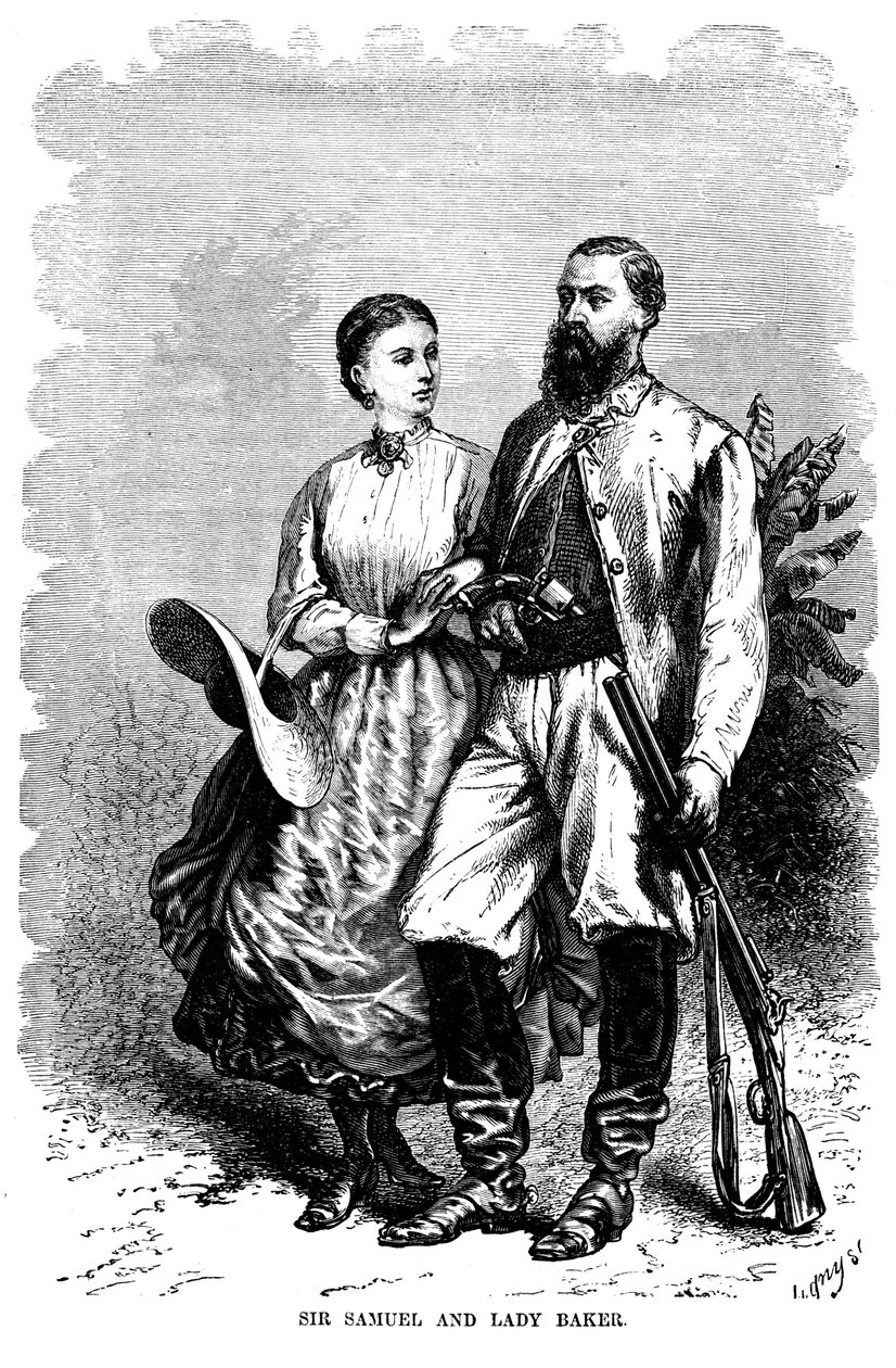 सैमुअल व्हाइट बेकर 1821-1893, अंग्रेजी खोजकर्ता और गुलामी विरोधी अभियान, 1874 द्वारा अज्ञात