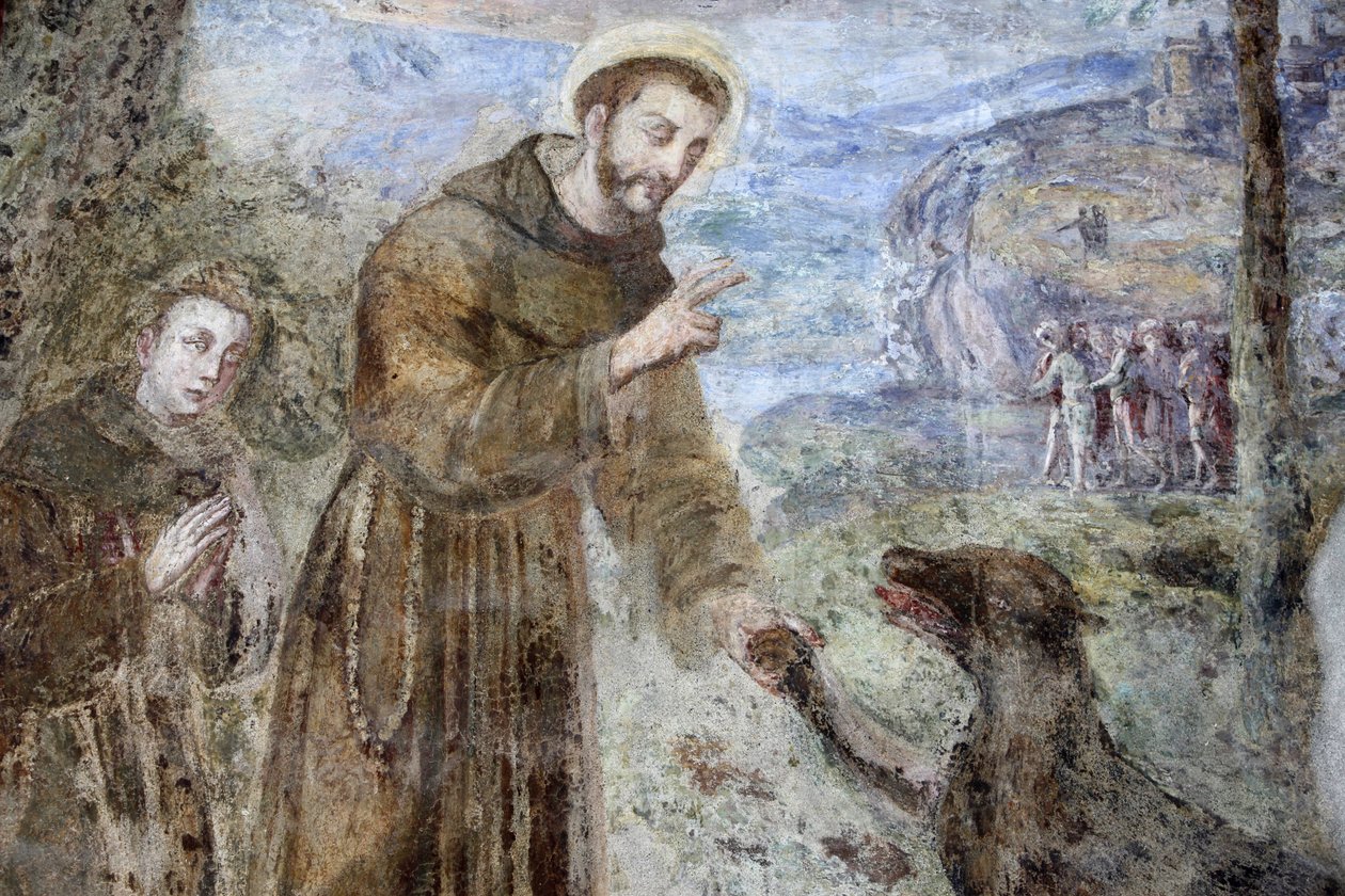 सांता चियारा मठ, नेपल्स फ्रेस्को विवरण: SFrancesco, नेपल्स, इटली द्वारा अज्ञात