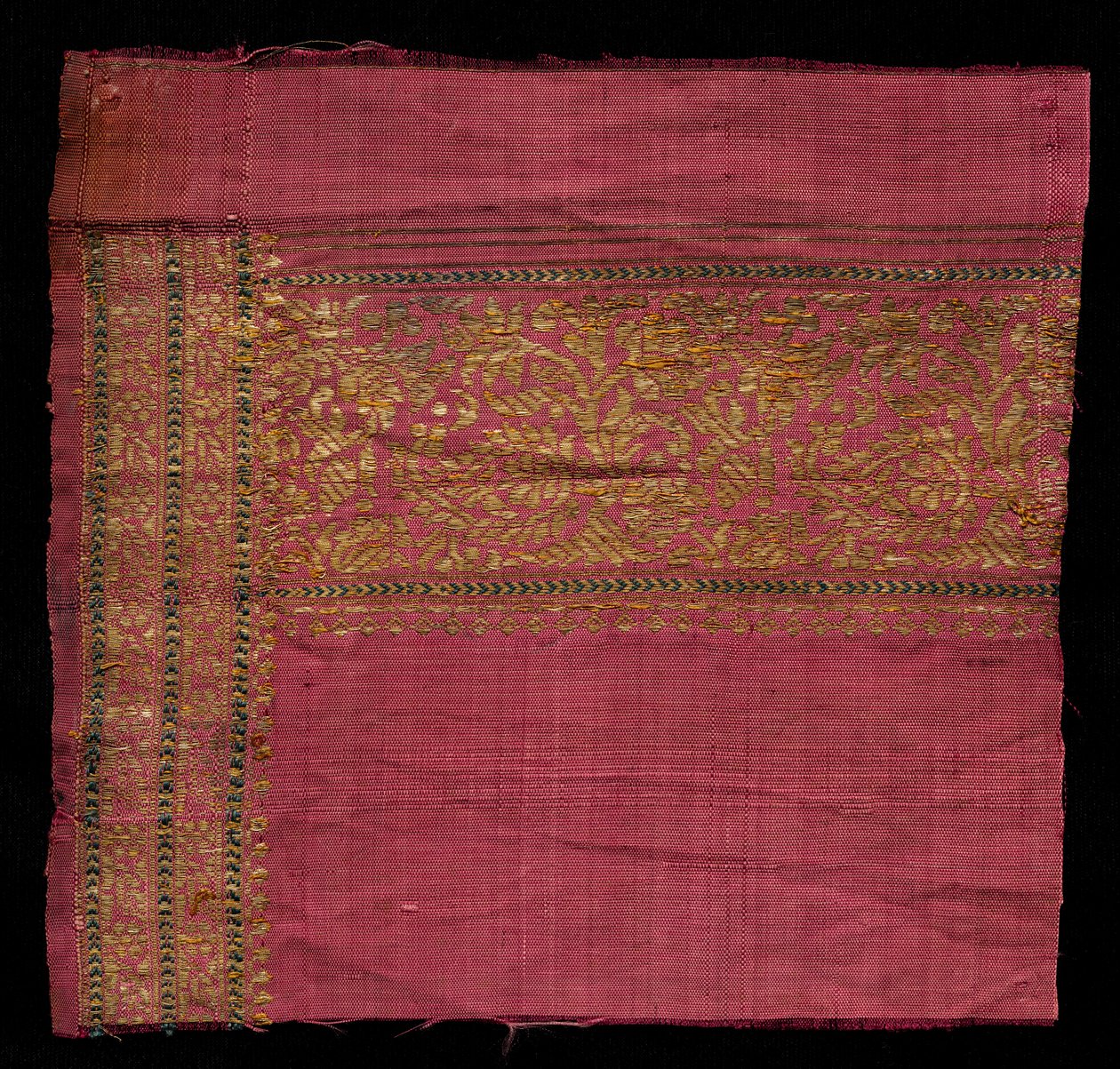 साड़ी फ्रैगमेंट, 1800s। द्वारा अज्ञात