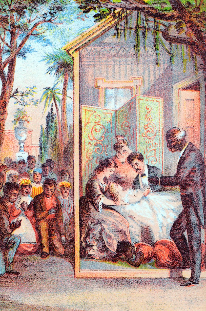 हैरियट बीचर स्टोइस अंकल टॉम्स केबिन से दृश्य, c1870 द्वारा अज्ञात