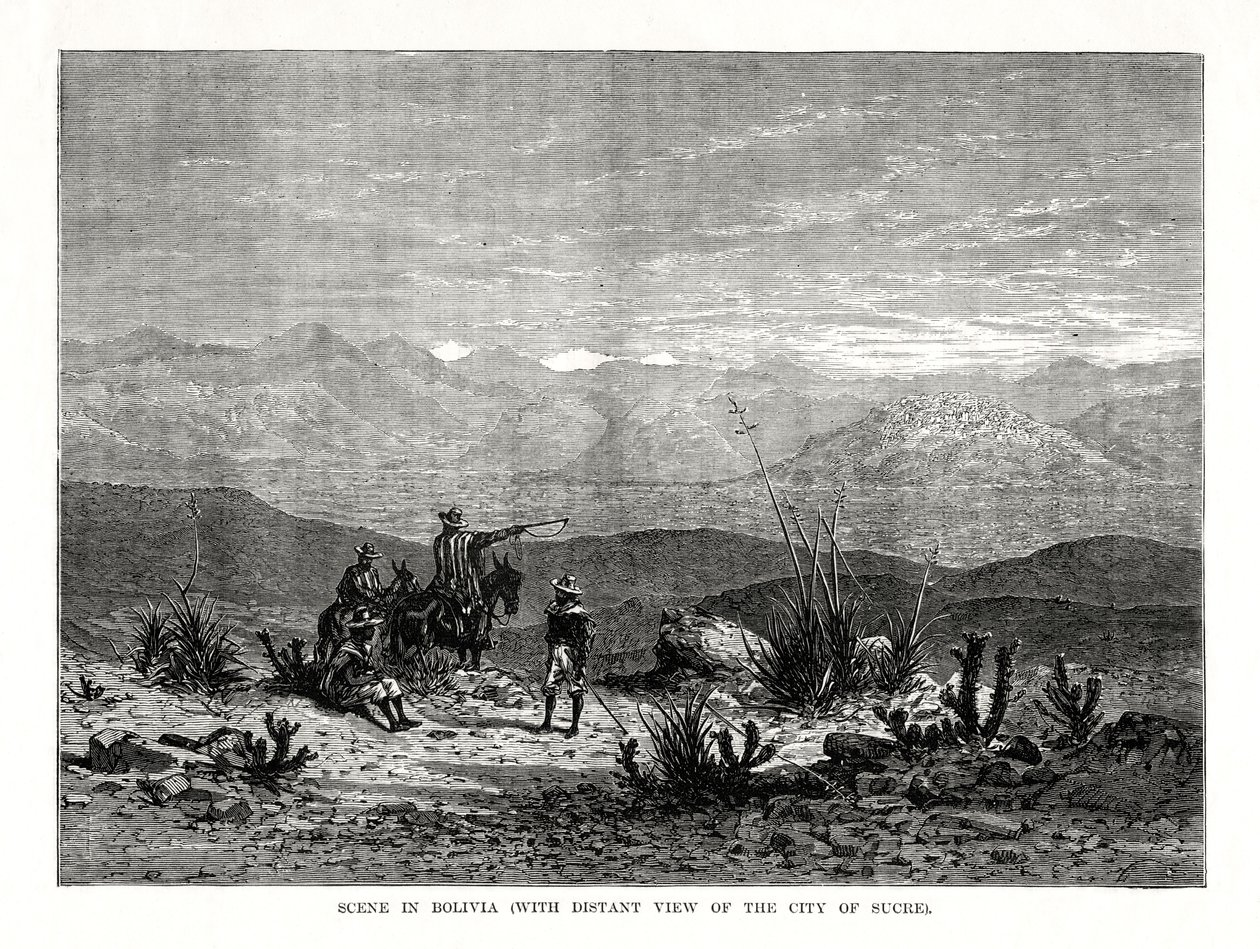 1877 में बोलीविया में दृश्य द्वारा अज्ञात