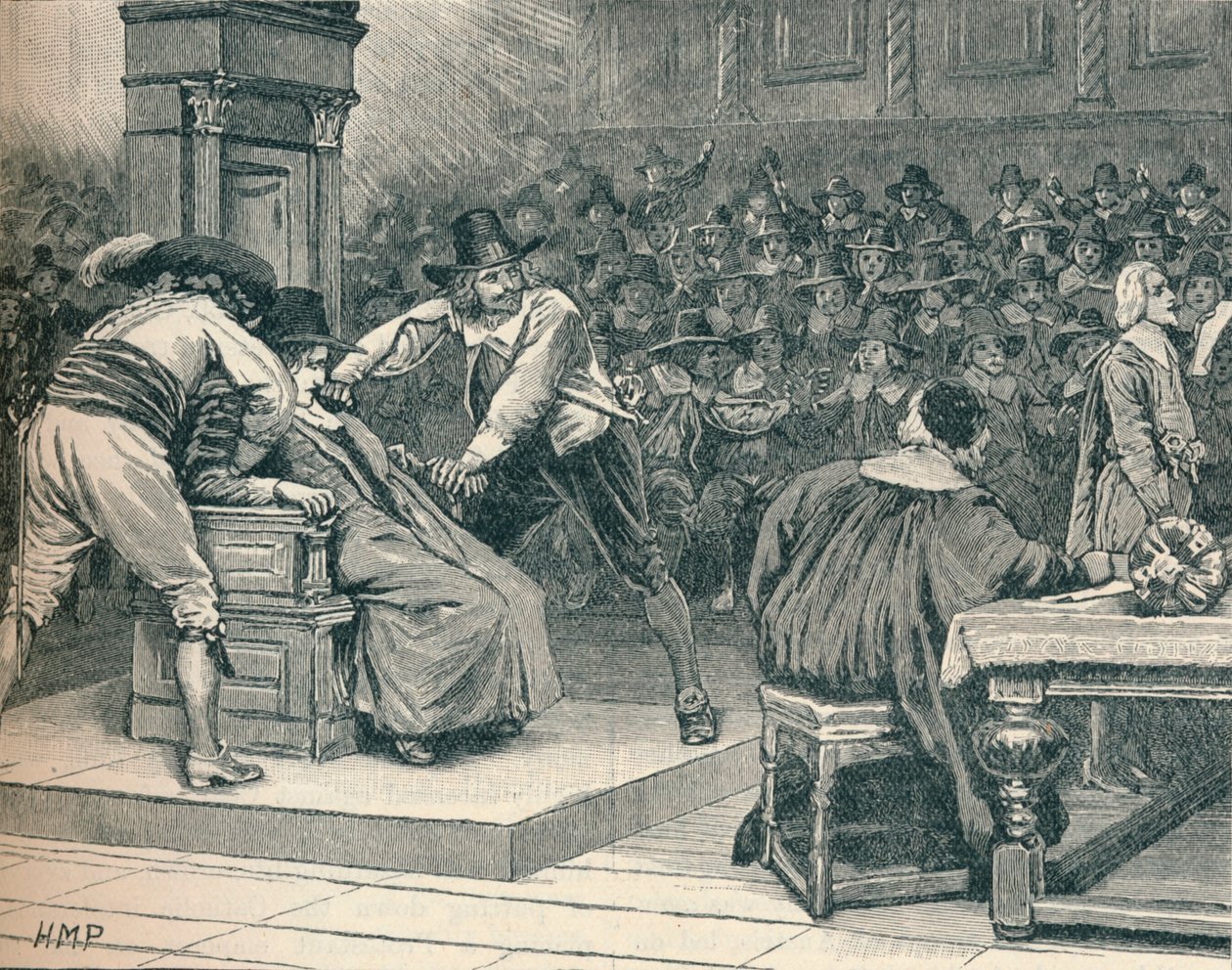 हाउस ऑफ़ कॉमन्स में दृश्य: अध्यक्ष ने ज़ोर दिया, 1629 1905 द्वारा अज्ञात