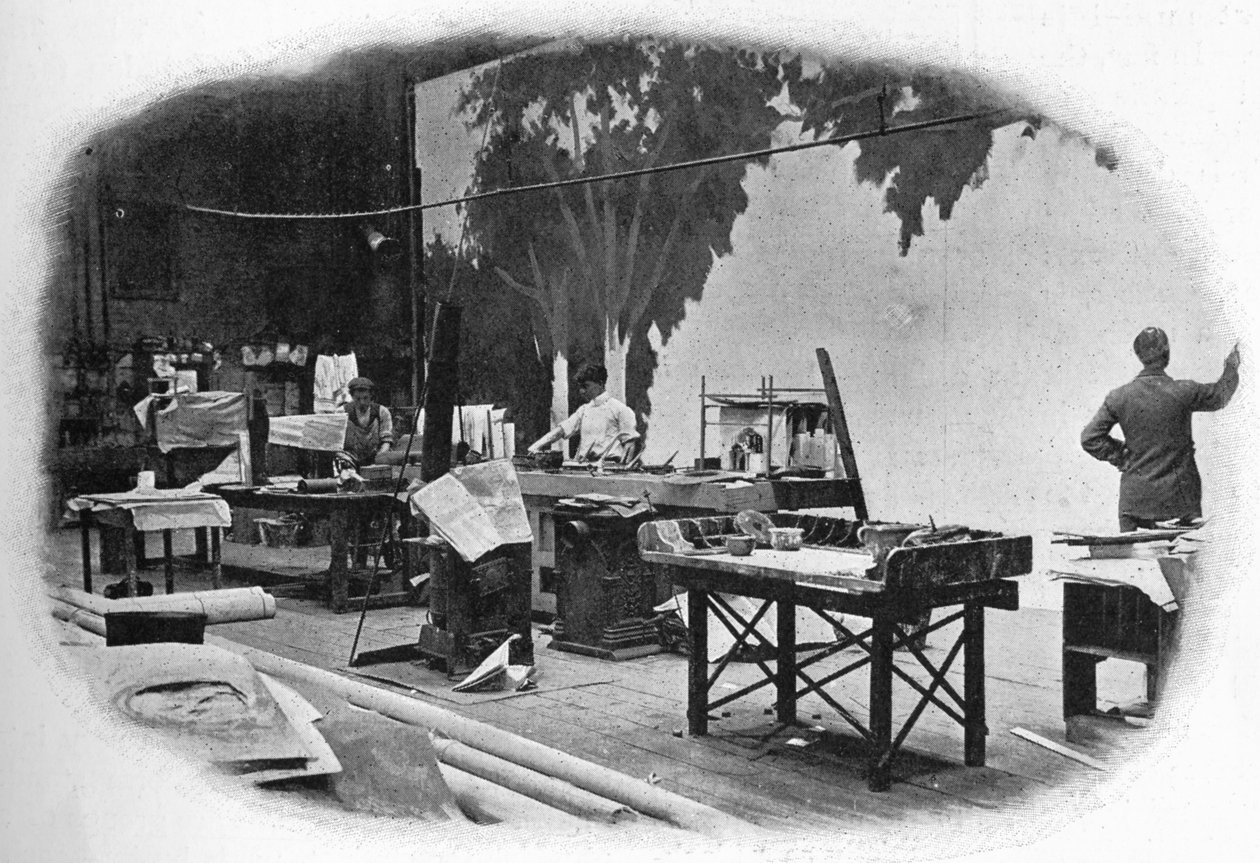 सीन पेंटिंग, लंदन, c1900 1901 द्वारा अज्ञात