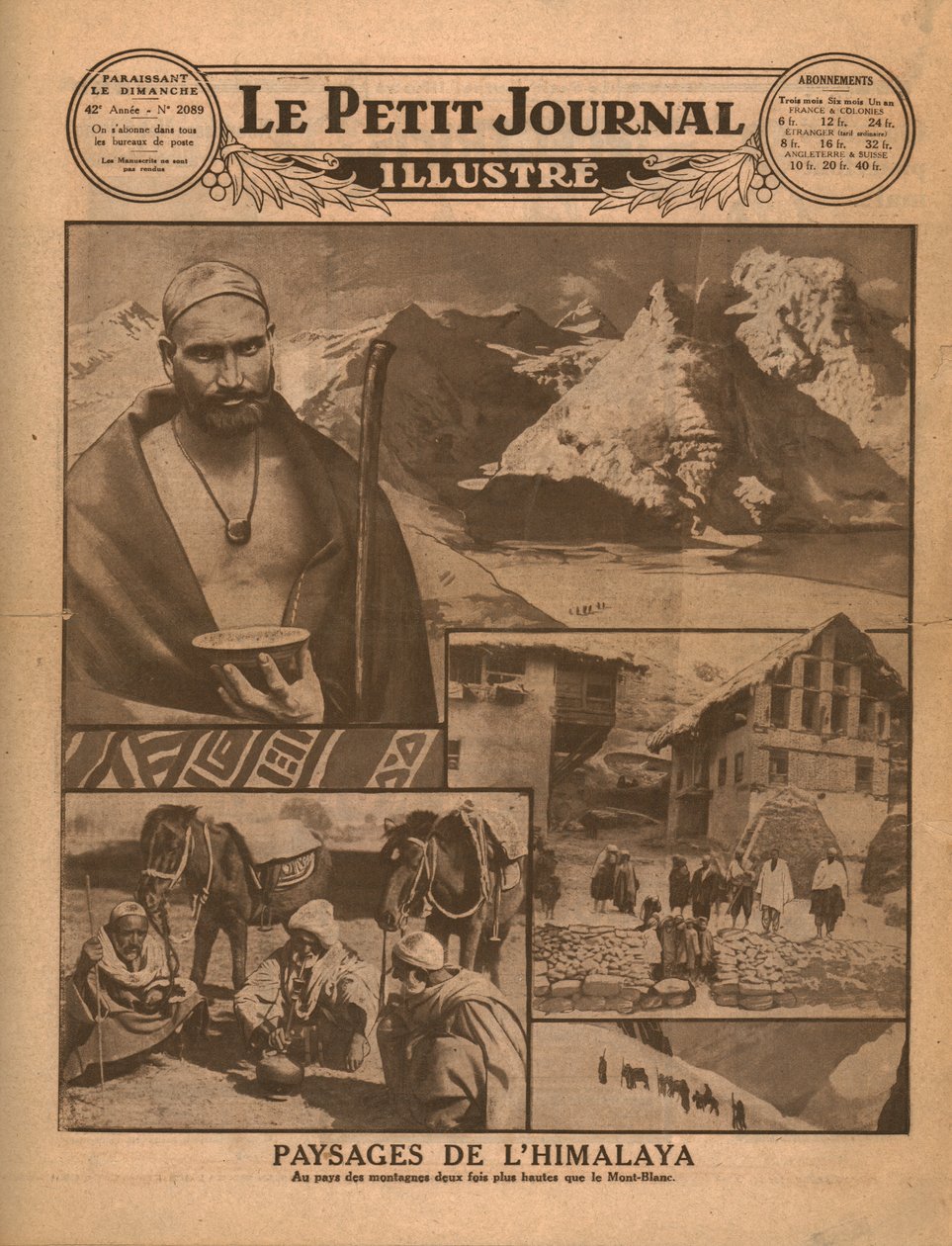 1931 में हिमालय के दृश्य। द्वारा अज्ञात