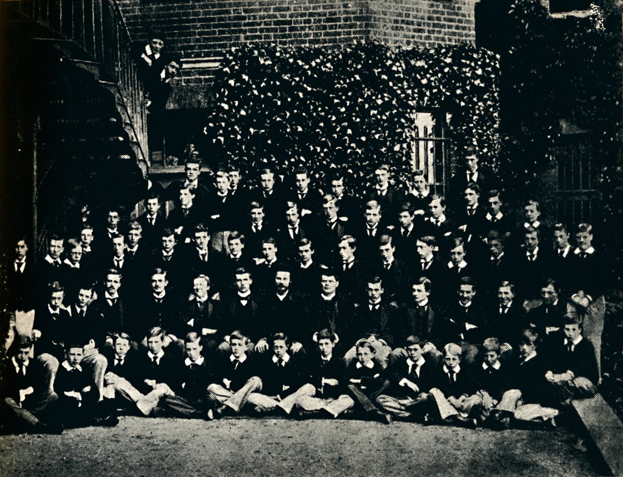 स्कूल हाउस, हैरो, 1887, 1945। द्वारा अज्ञात
