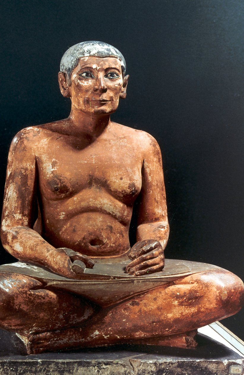 बैठा हुआ मुंशी, प्राचीन मिस्र, 5 वां राजवंश, 2498-2345 ई.पू. द्वारा अज्ञात