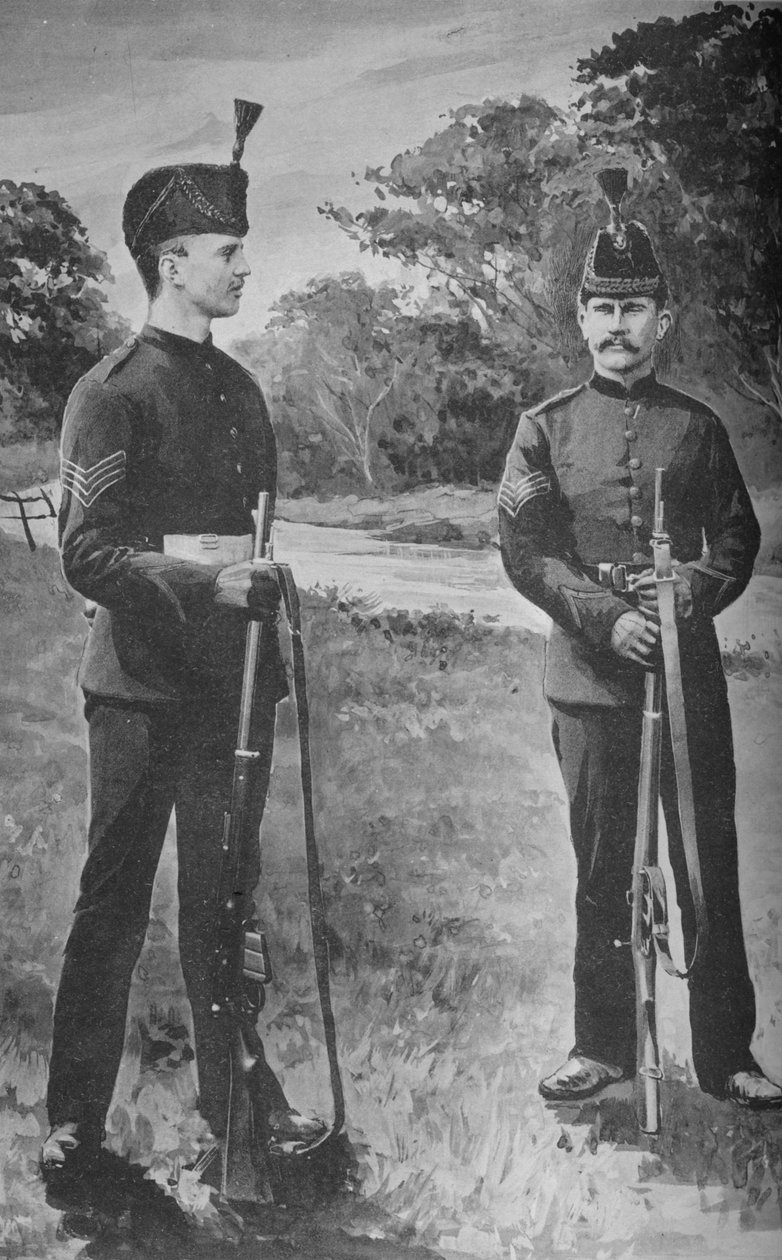 सार्जेंट, राइफल ब्रिगेड।, c1880 द्वारा अज्ञात