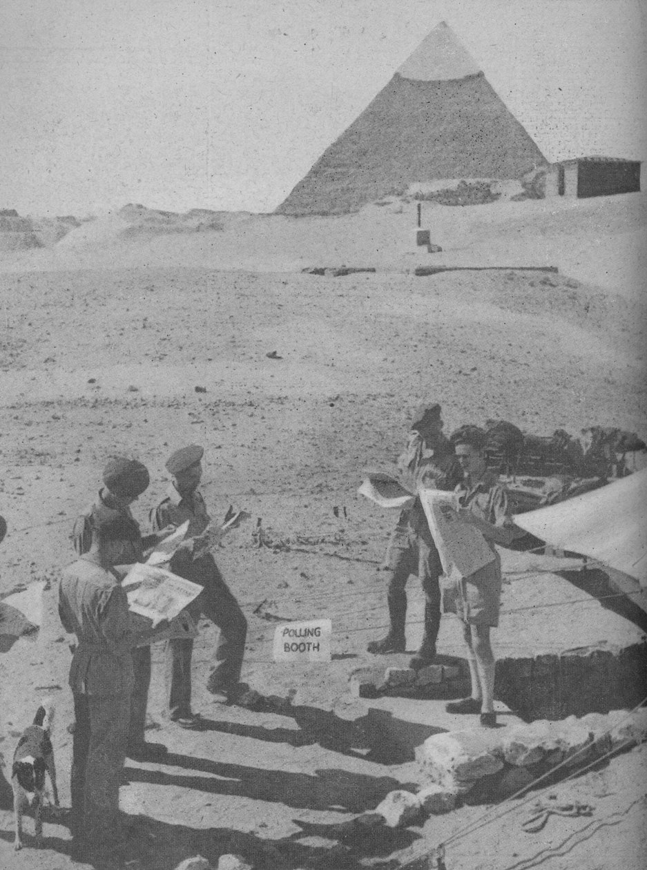 1945 के मध्य पूर्व में सेवा द्वारा अज्ञात