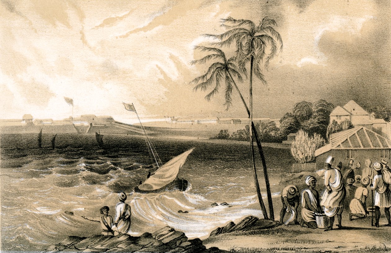 मानसून की स्थापना, कैनानोर फोर्ट, 1847 द्वारा अज्ञात