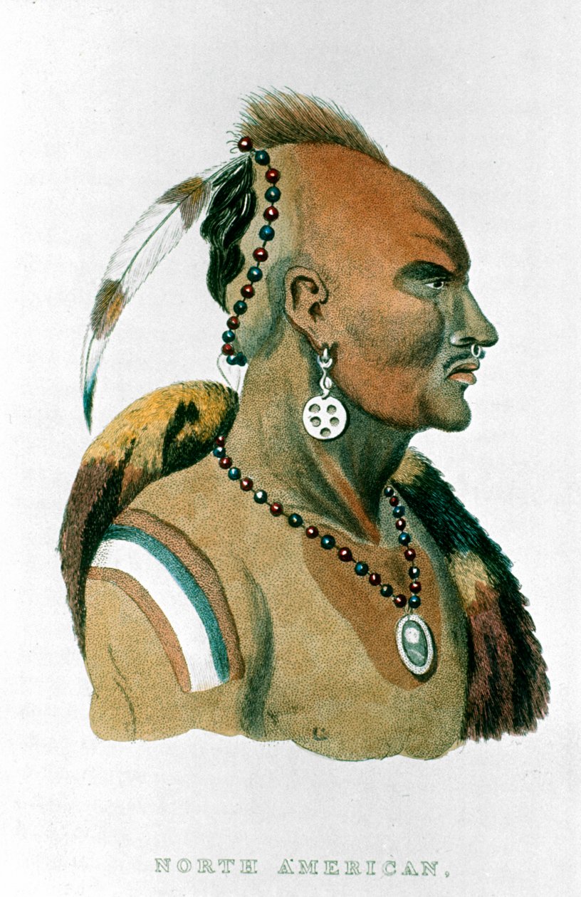 सीवेसीसिंग, आयोवा के प्रमुख उत्तर अमेरिकी मैदानी भारतीय, 1837 द्वारा अज्ञात