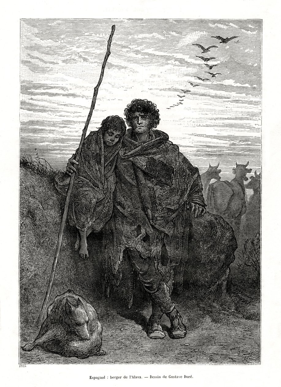 अल्वा, स्पेन का चरवाहा, 1886 द्वारा अज्ञात