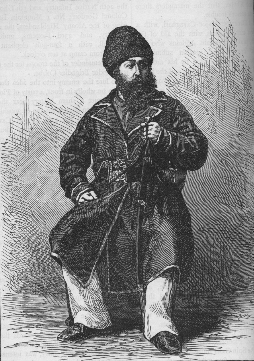 शेर अली खान, कैबुल के अमीर, c1880 द्वारा अज्ञात