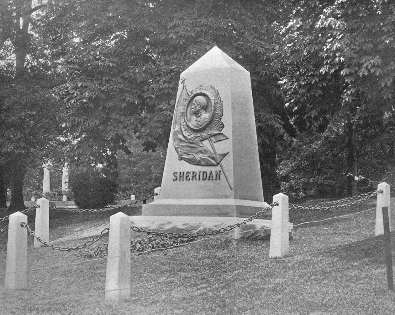 Sheridans Tomb, Arlington National Cemetery, वर्जीनिया, अमेरिका, c1900। द्वारा अज्ञात