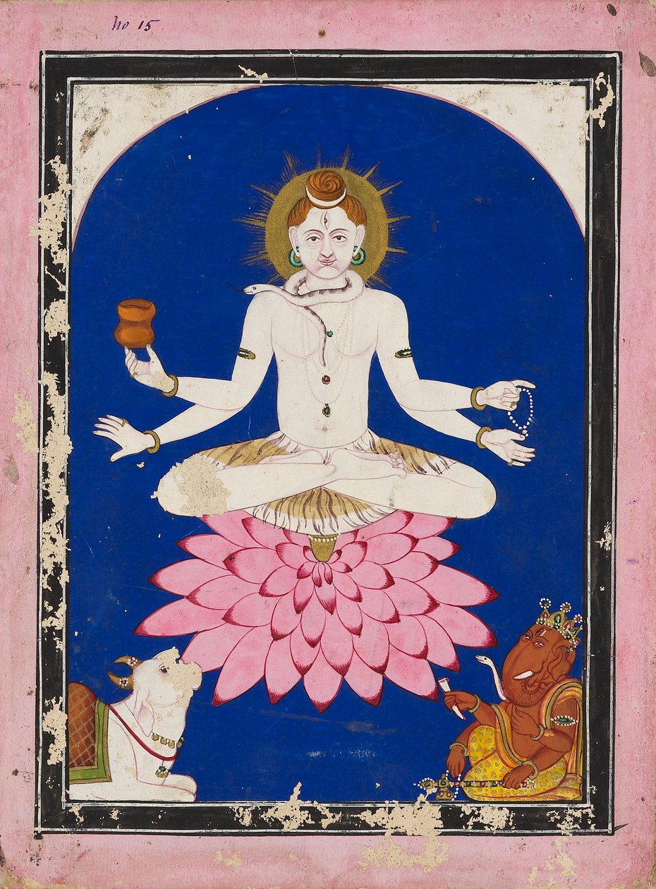 योगी के रूप में शिव, 19वीं सदी द्वारा अज्ञात