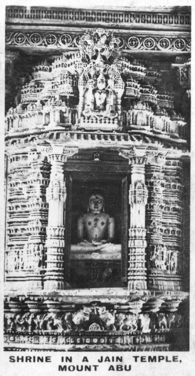 जैन मंदिर, माउंट आबू, राजस्थान, भारत में श्राइन, c1925 द्वारा अज्ञात