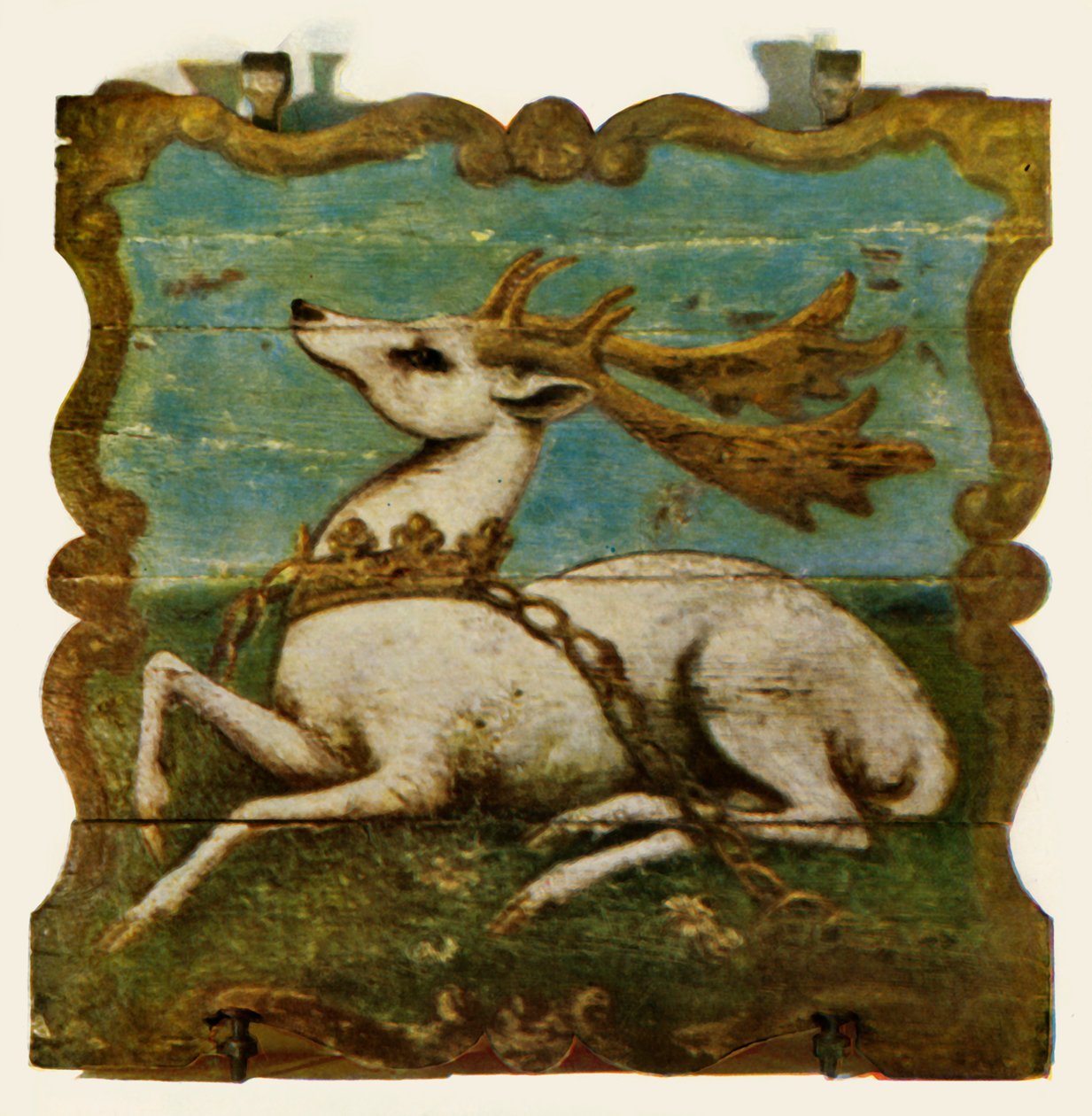व्हाइट हार्ट, विटली, सरे से साइन बोर्ड, c1750, 1943। द्वारा अज्ञात