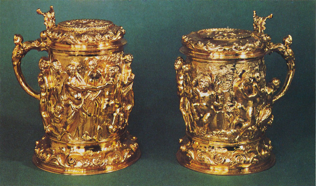 सिल्वर-गिल्ट टैंकार्ड्स, c.1661, 1953 द्वारा अज्ञात