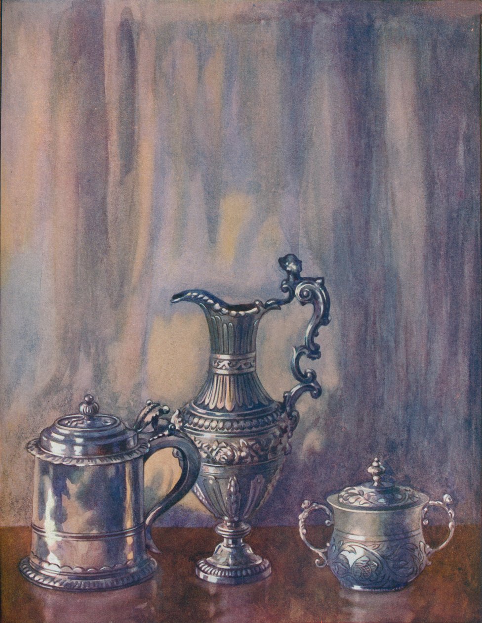 सिल्वर टेंकार्ड, 1695, जुग, 1746, कप एंड कवर, 1658, c19 वीं शताब्दी, 1920। द्वारा अज्ञात