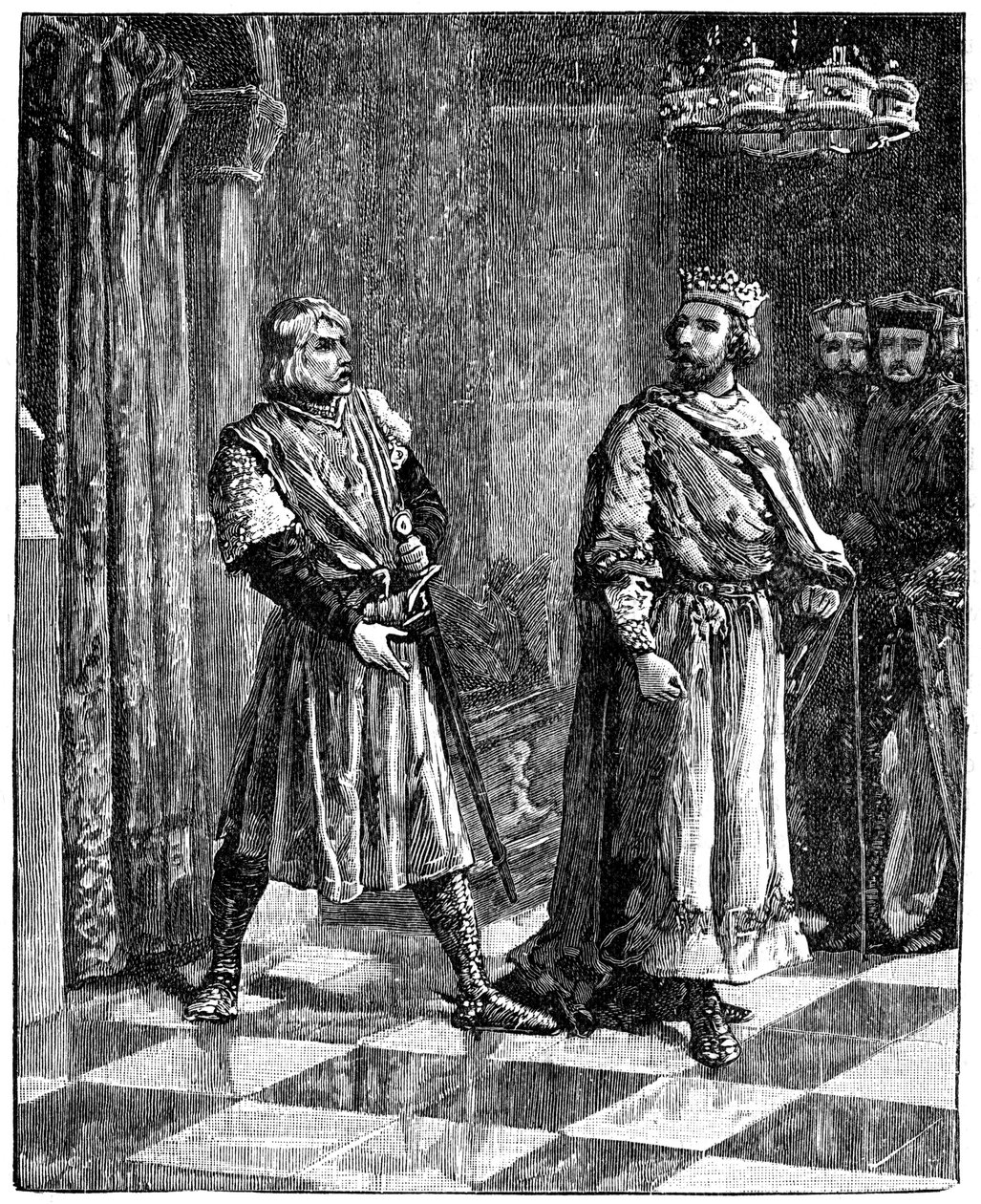 हेनरी III, 1257, c1880 के साथ साइमन डी मोंटफोर्ट झगड़ा द्वारा अज्ञात