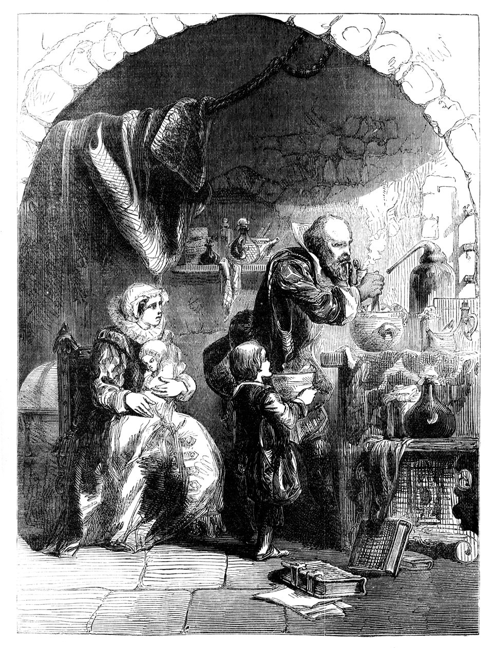 जेल में सर वाल्टर रैले 1554-1618, c1902 द्वारा अज्ञात